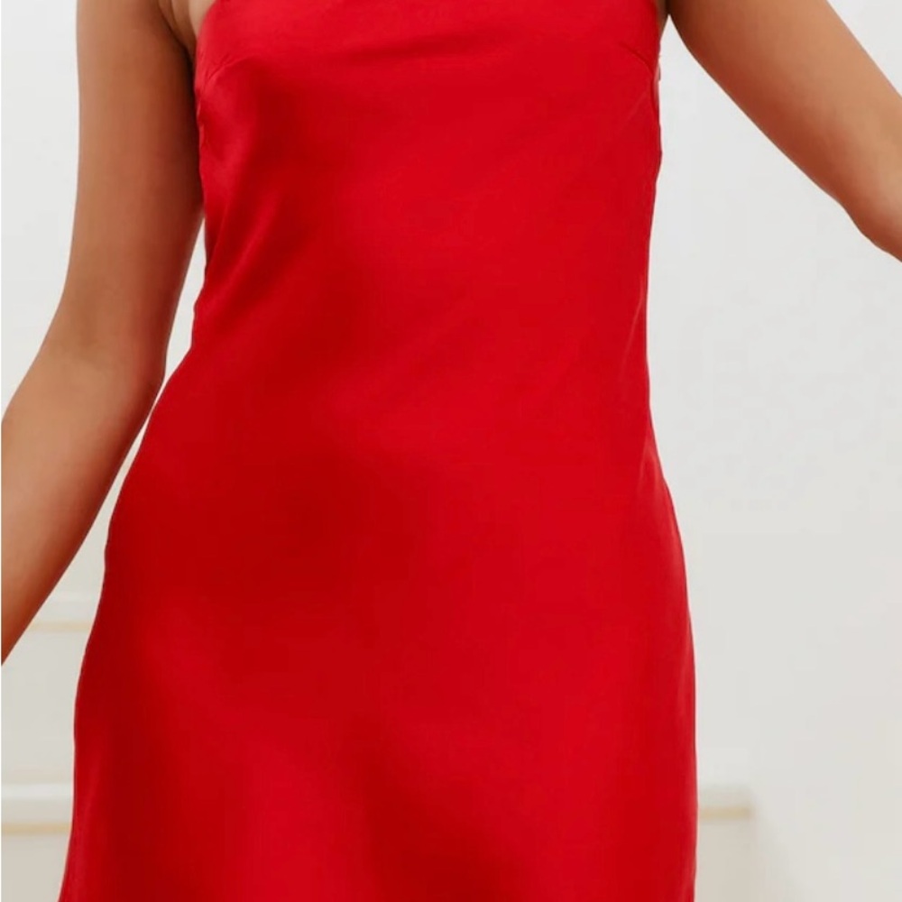 Hello Molly Vibrant Red Mini Dress